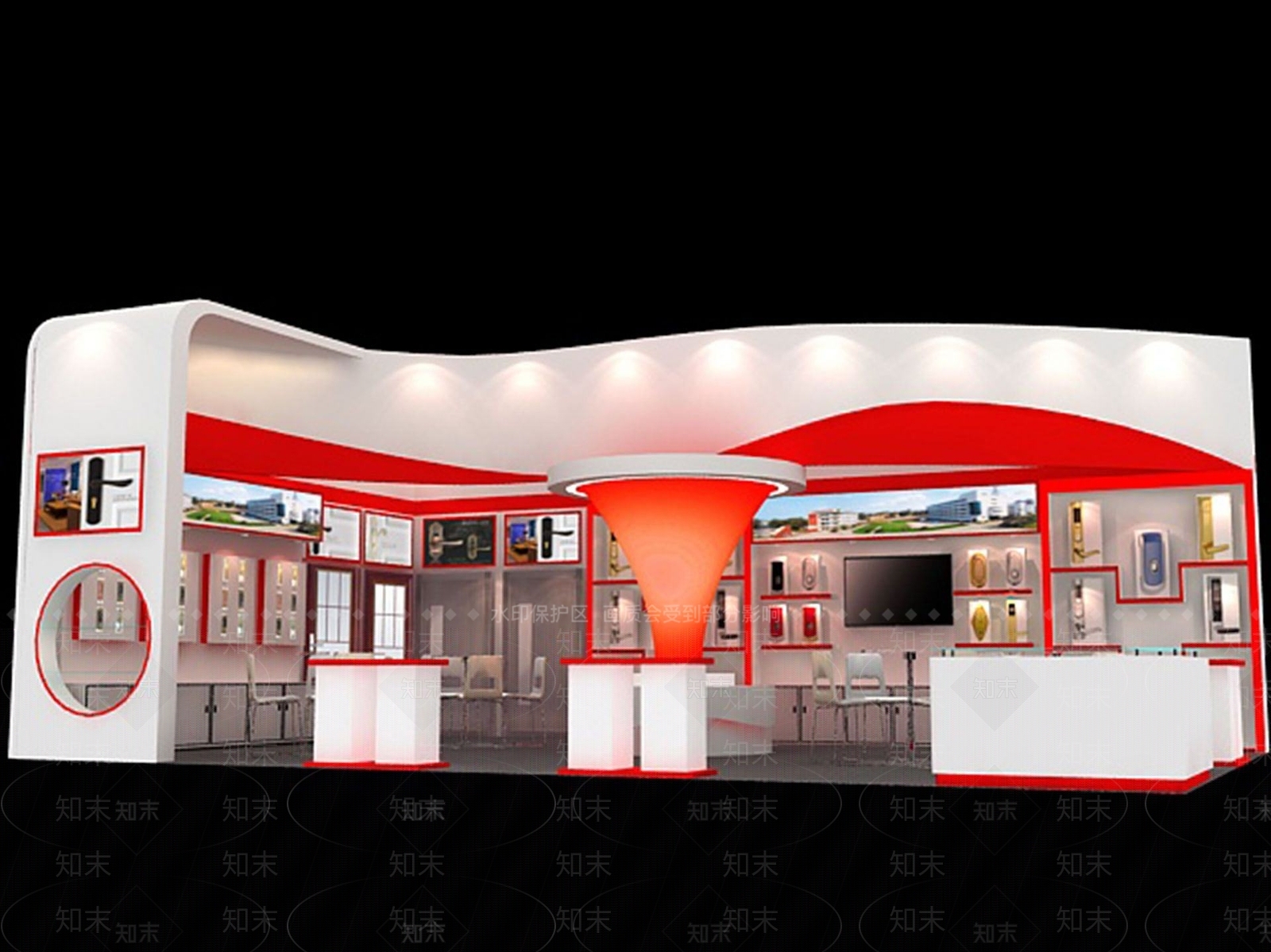 现代电器展厅展览3D模型下载【ID:1189957516】