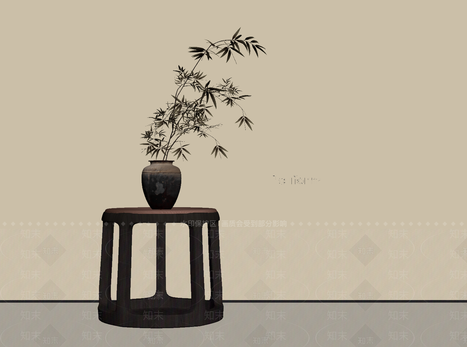 新中式其他凳子SU模型下载【ID:1189962734】