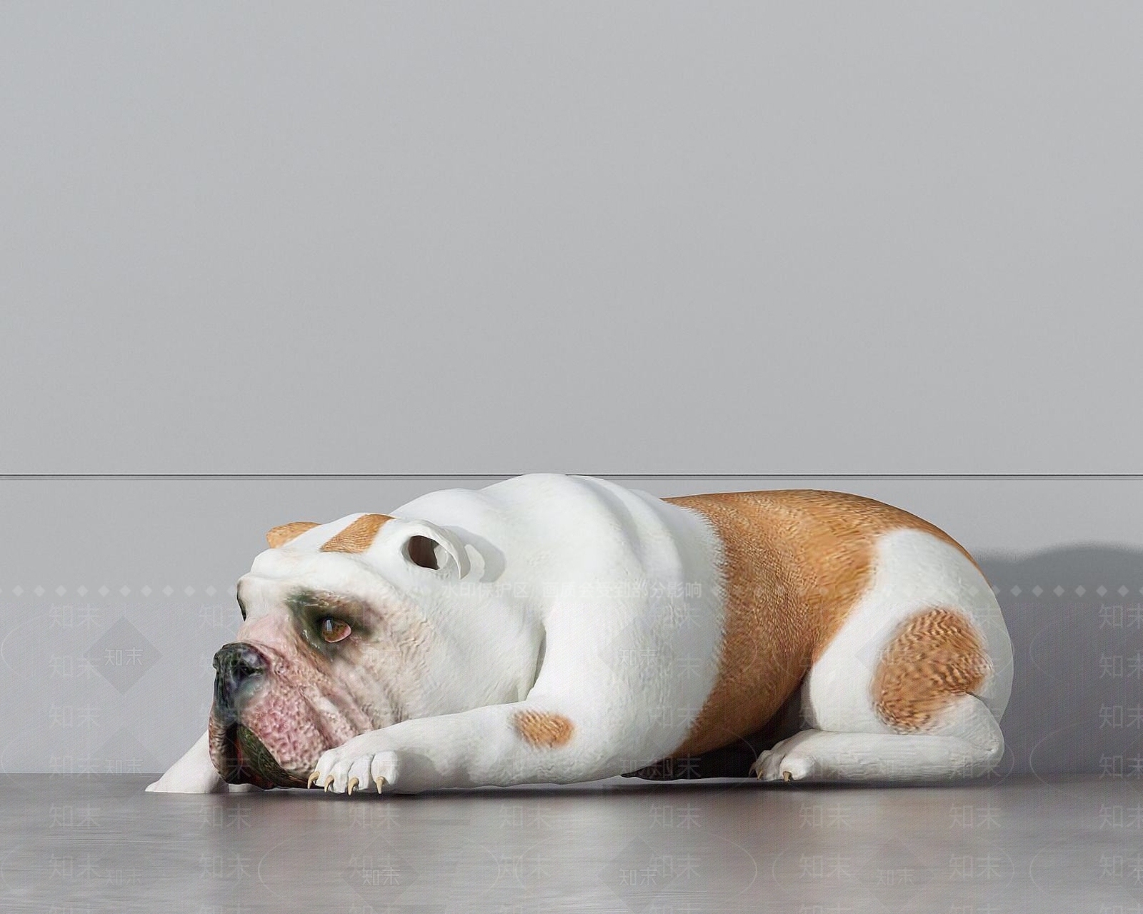 现代动物狗3D模型下载【ID:1189962806】