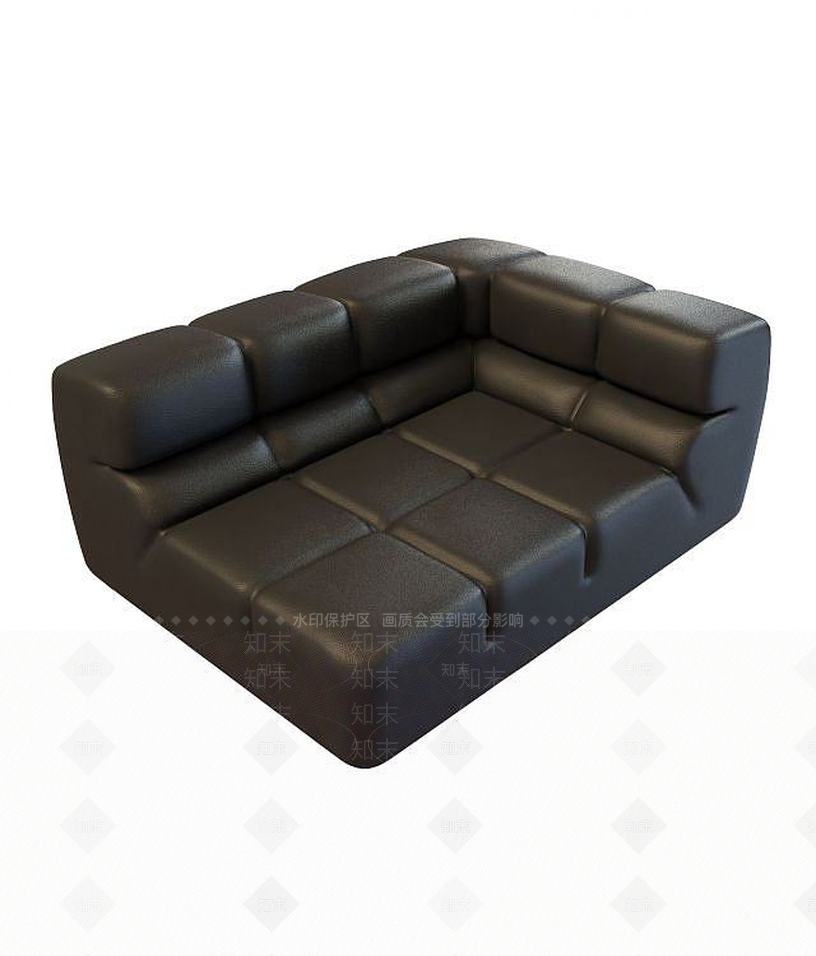 现代双人沙发3D模型下载【ID:1189963105】