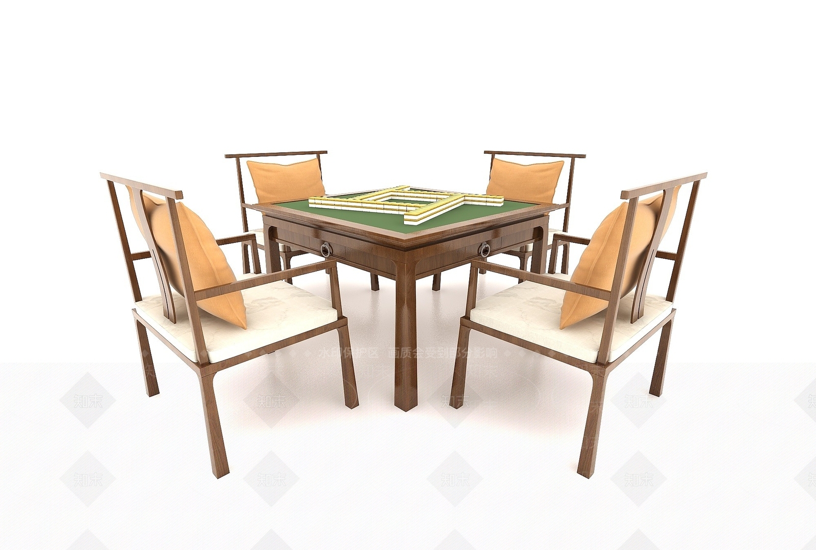 现代书桌椅3D模型下载【ID:1189966134】