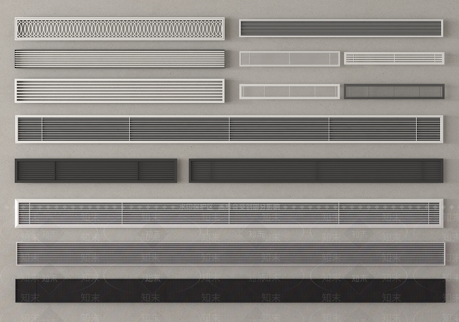 空调出风口SU模型下载【ID:1189968998】