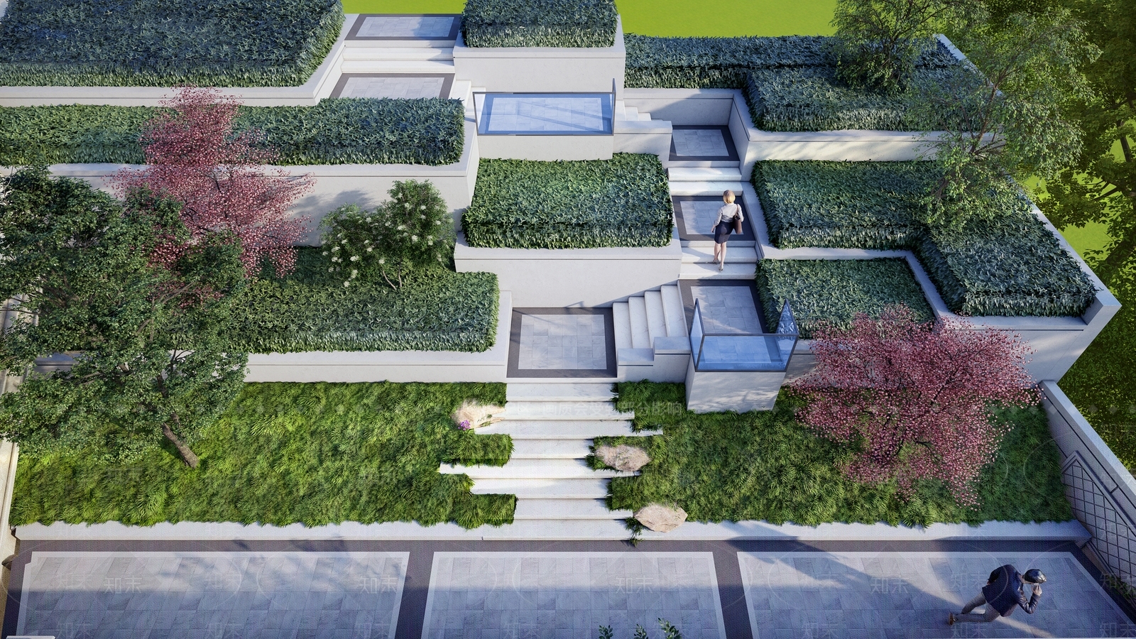 新中式乡村庭院SU模型下载【ID:1190135984】