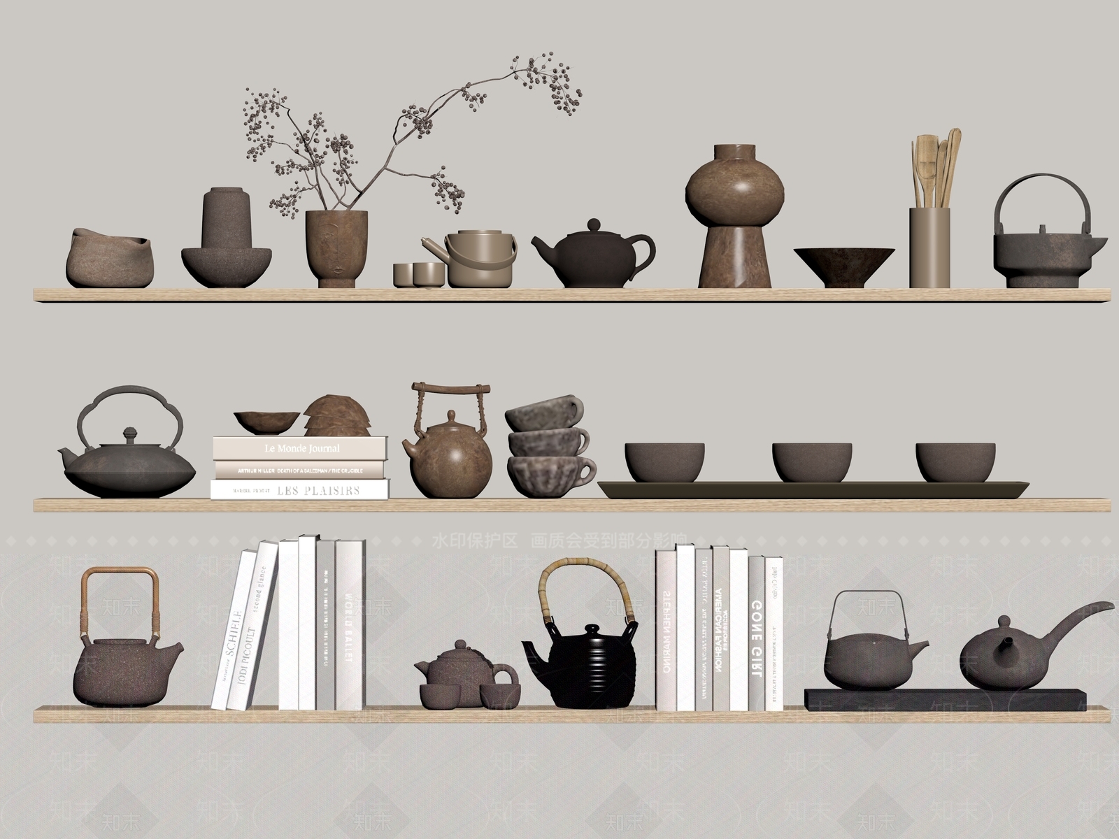 茶具SU模型下载【ID:1189970451】