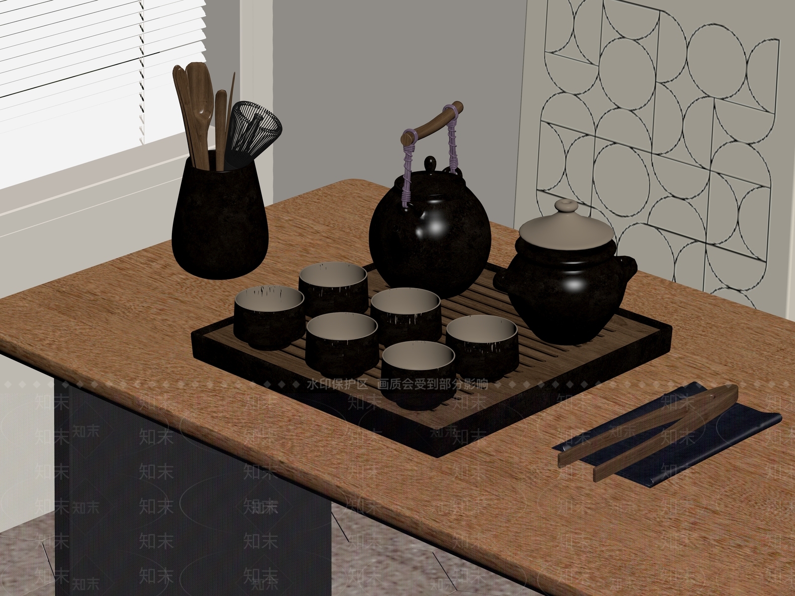 茶具SU模型下载【ID:1189970542】