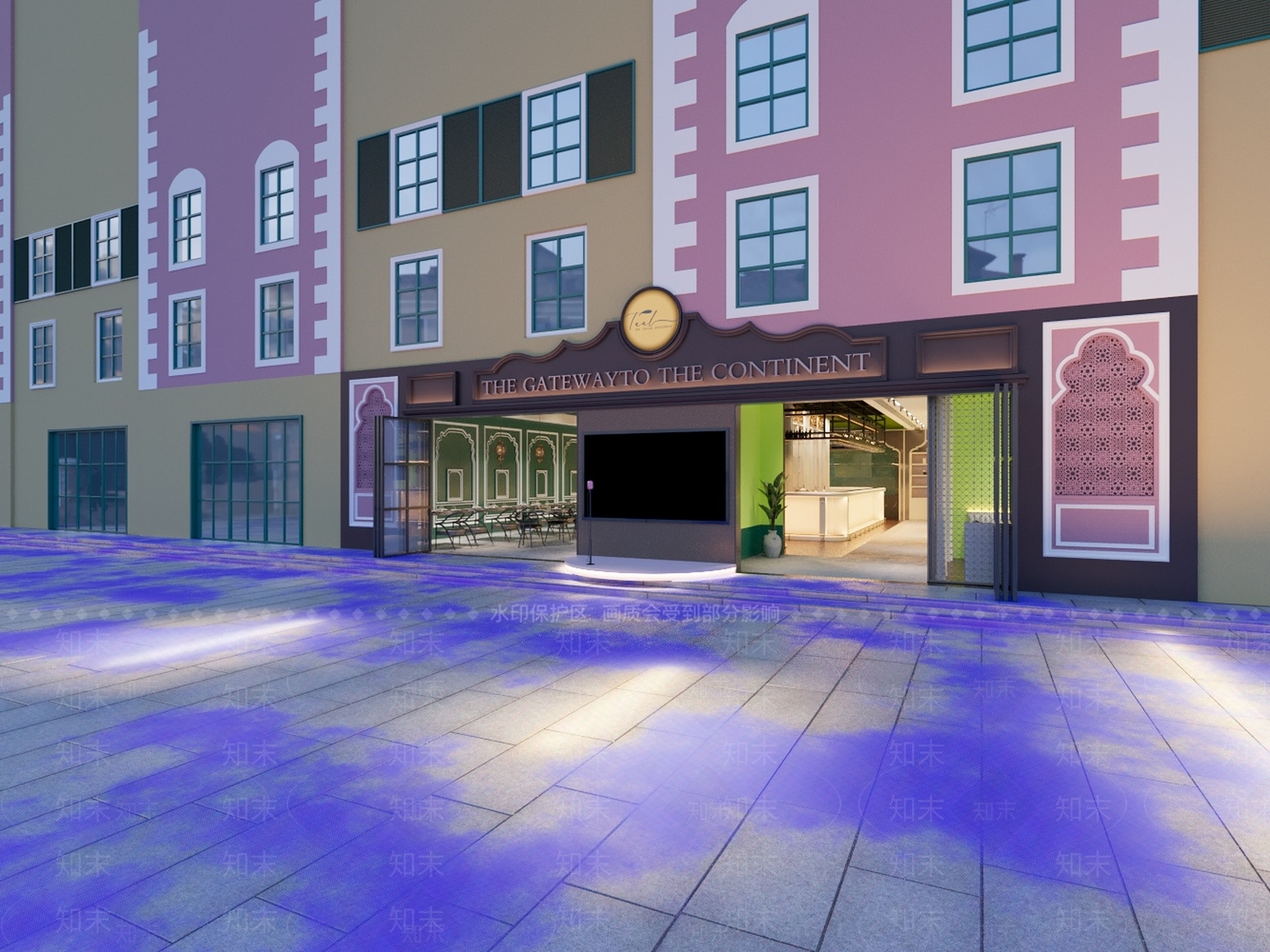 欧式西餐厅3D模型下载【ID:1189971412】