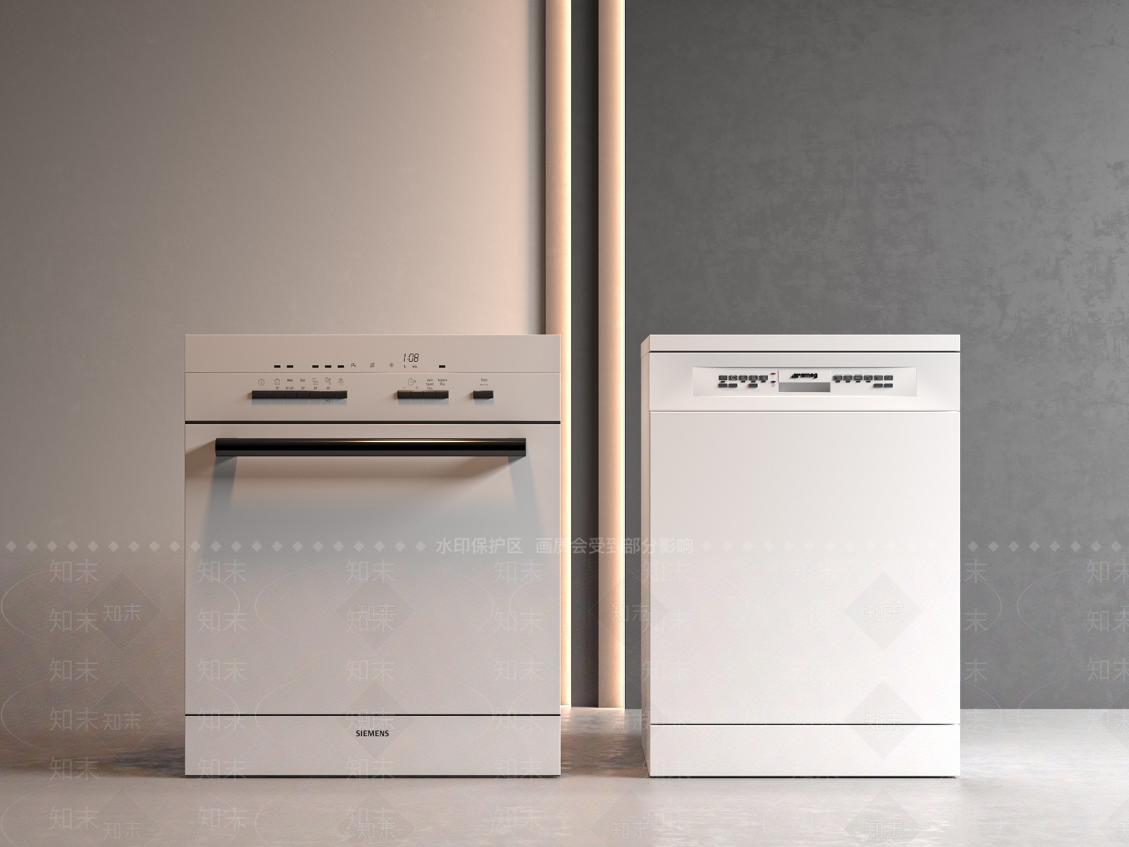 洗碗机SU模型下载【ID:1189973490】