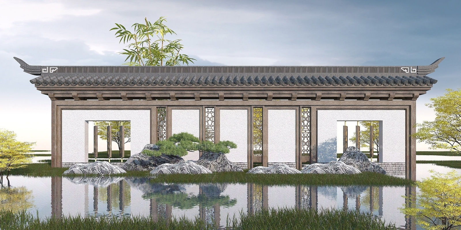 现代其他景观小品3D模型下载【ID:1189975133】