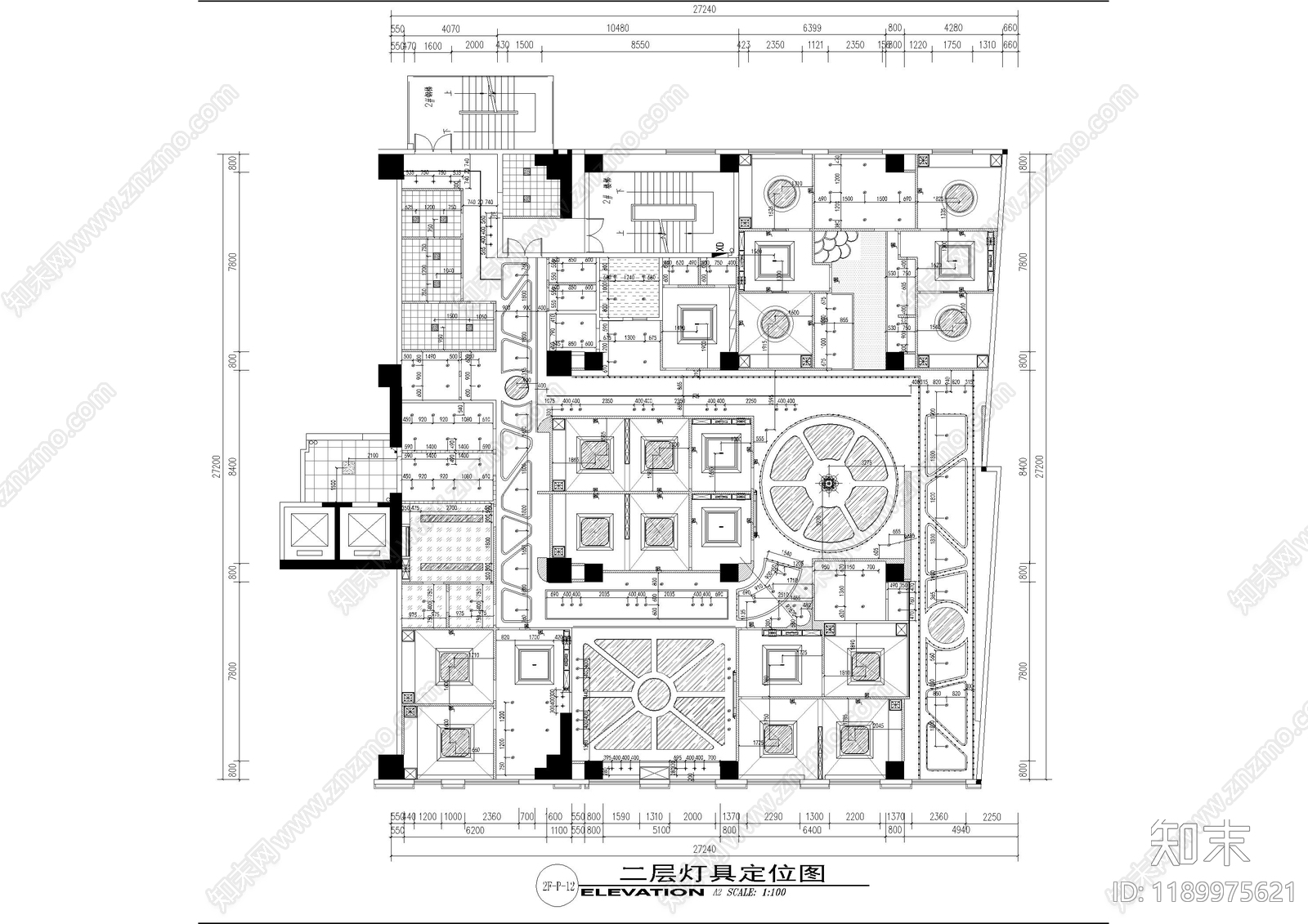 现代医院cad施工图下载【ID:1189975621】