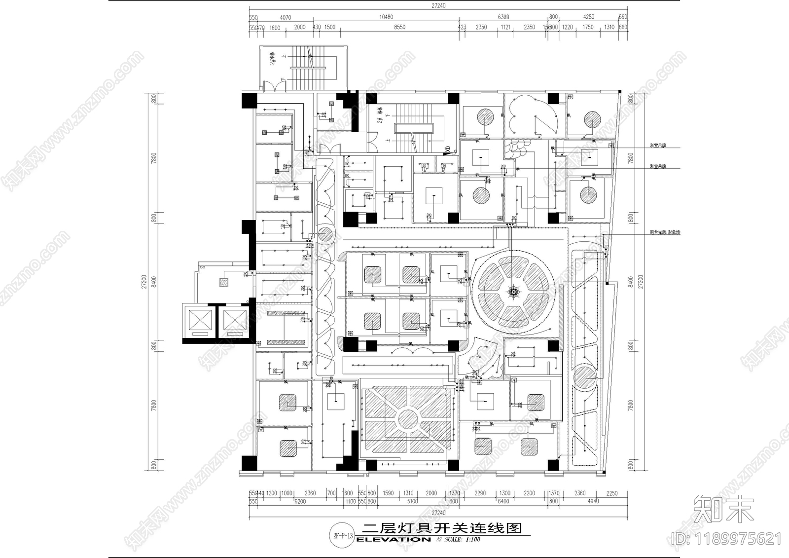 现代医院cad施工图下载【ID:1189975621】