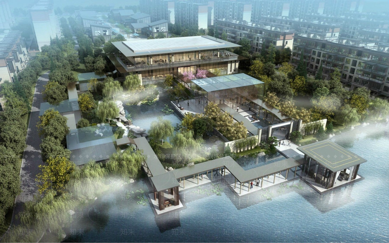 现代度假酒店3D模型下载【ID:1189976415】