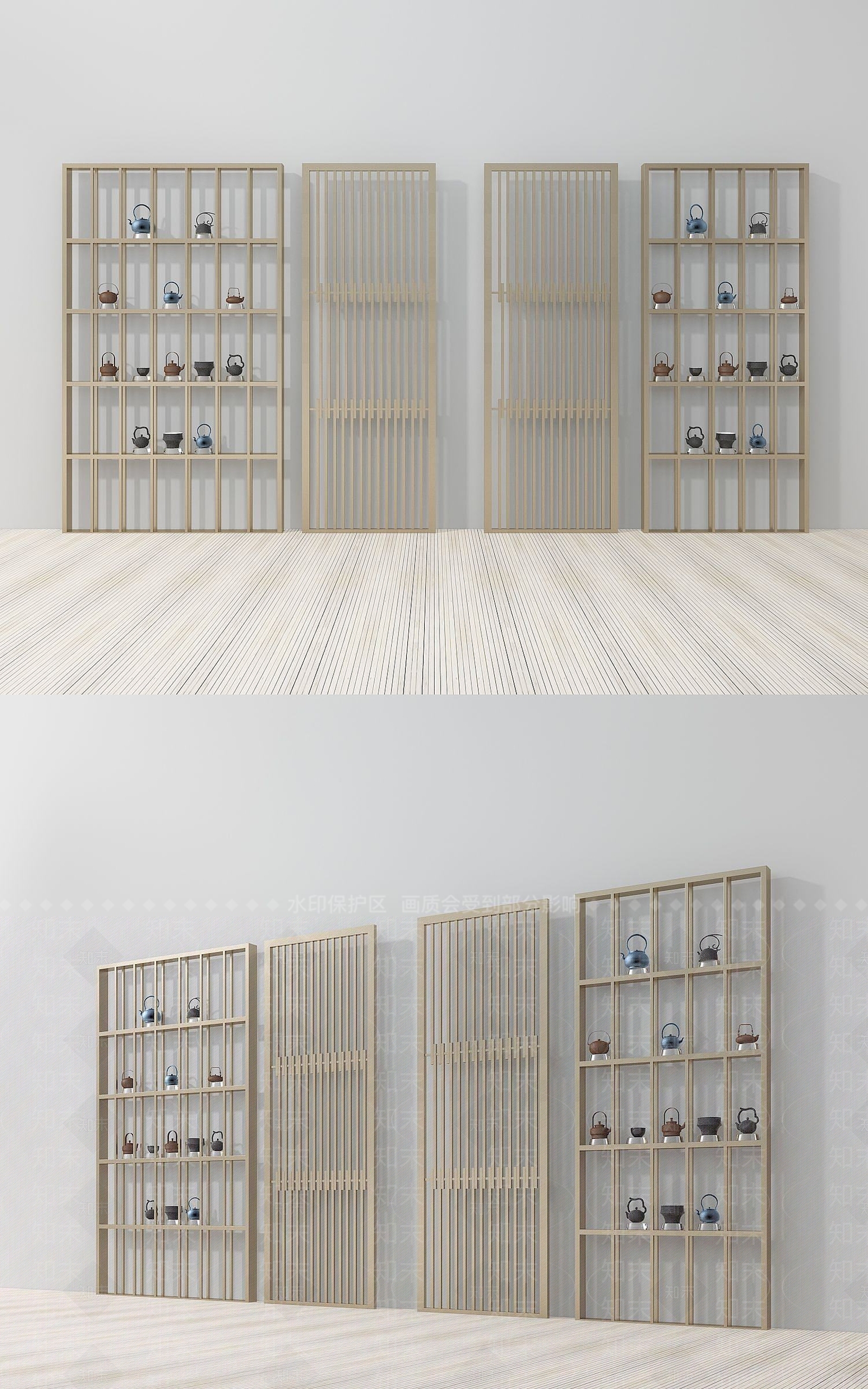 现代置物架3D模型下载【ID:1189980533】