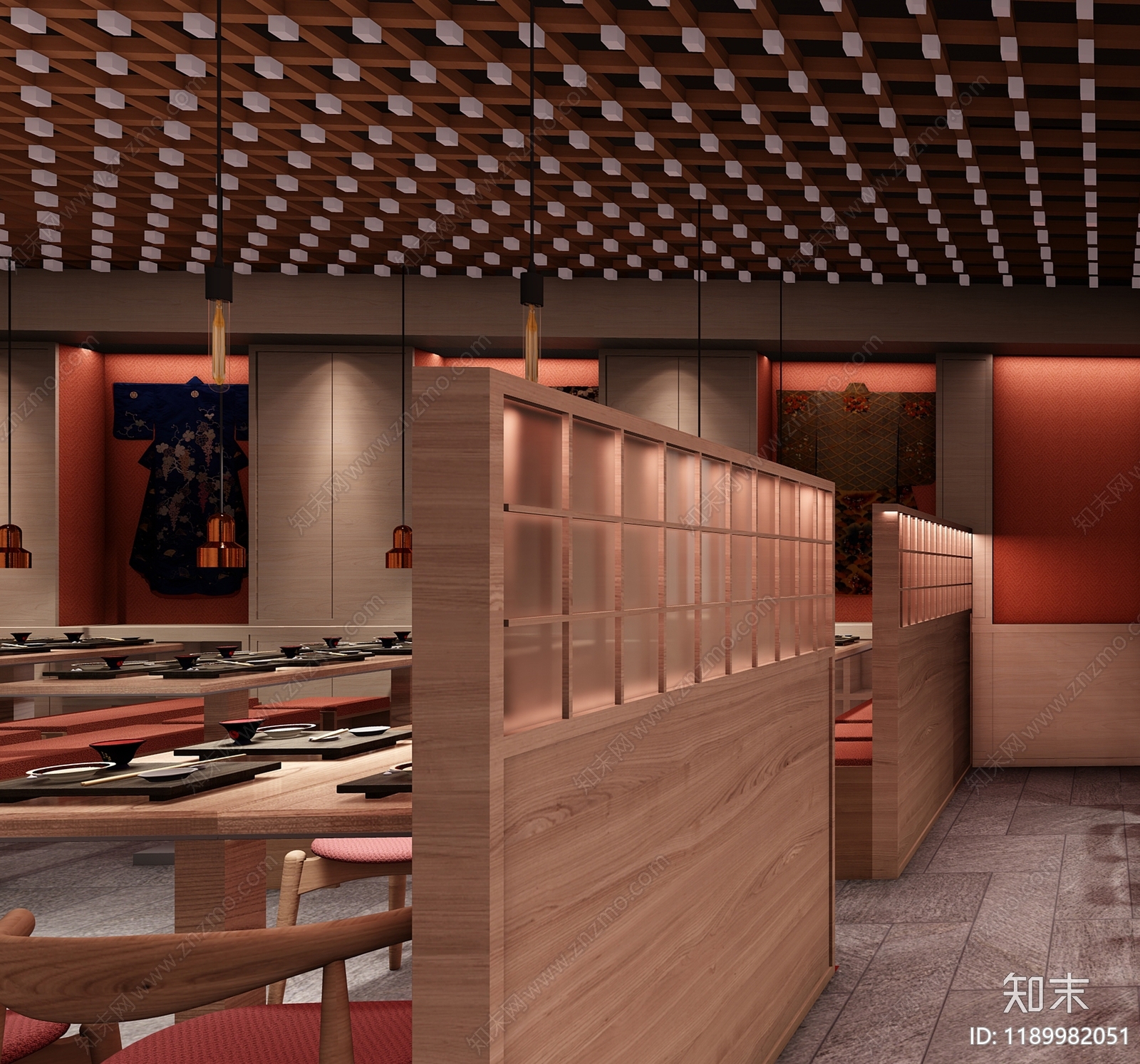 日式其他餐饮空间cad施工图下载【ID:1189982051】