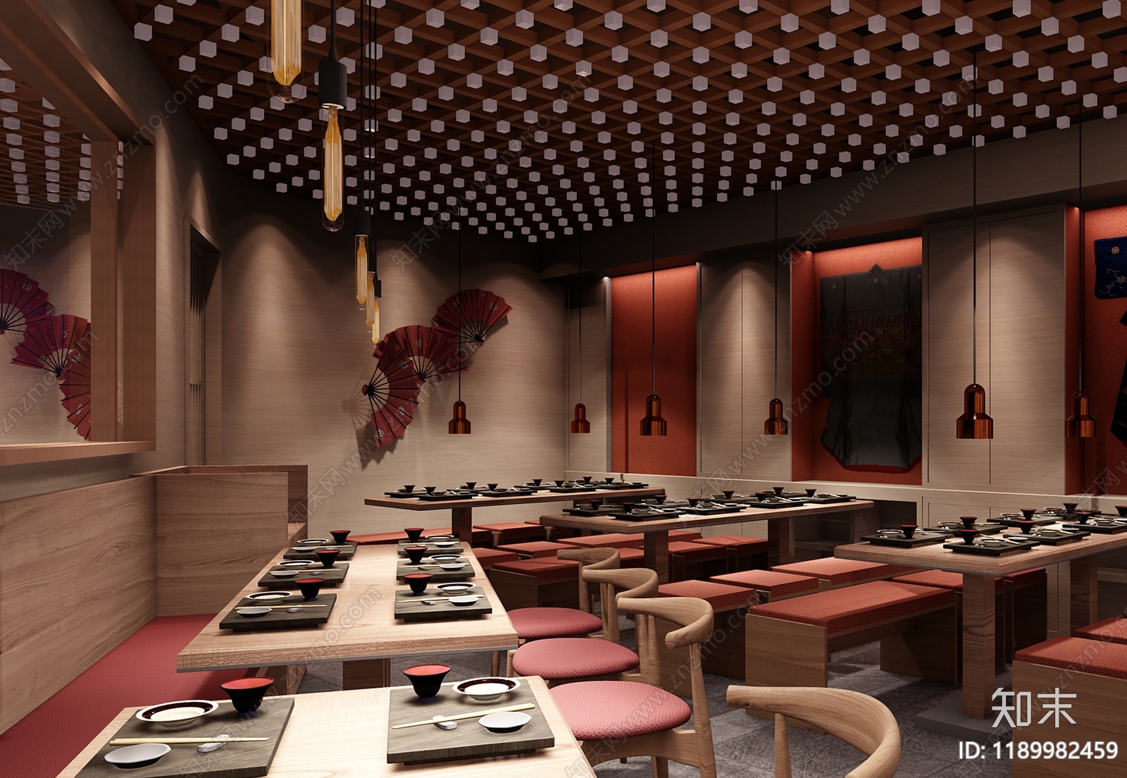 日式其他餐饮空间cad施工图下载【ID:1189982459】