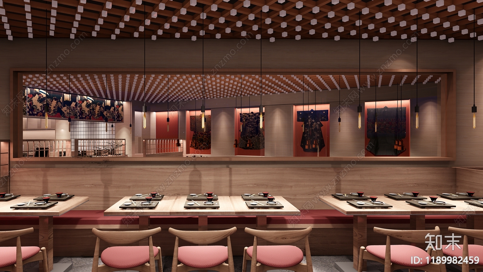 日式其他餐饮空间cad施工图下载【ID:1189982459】