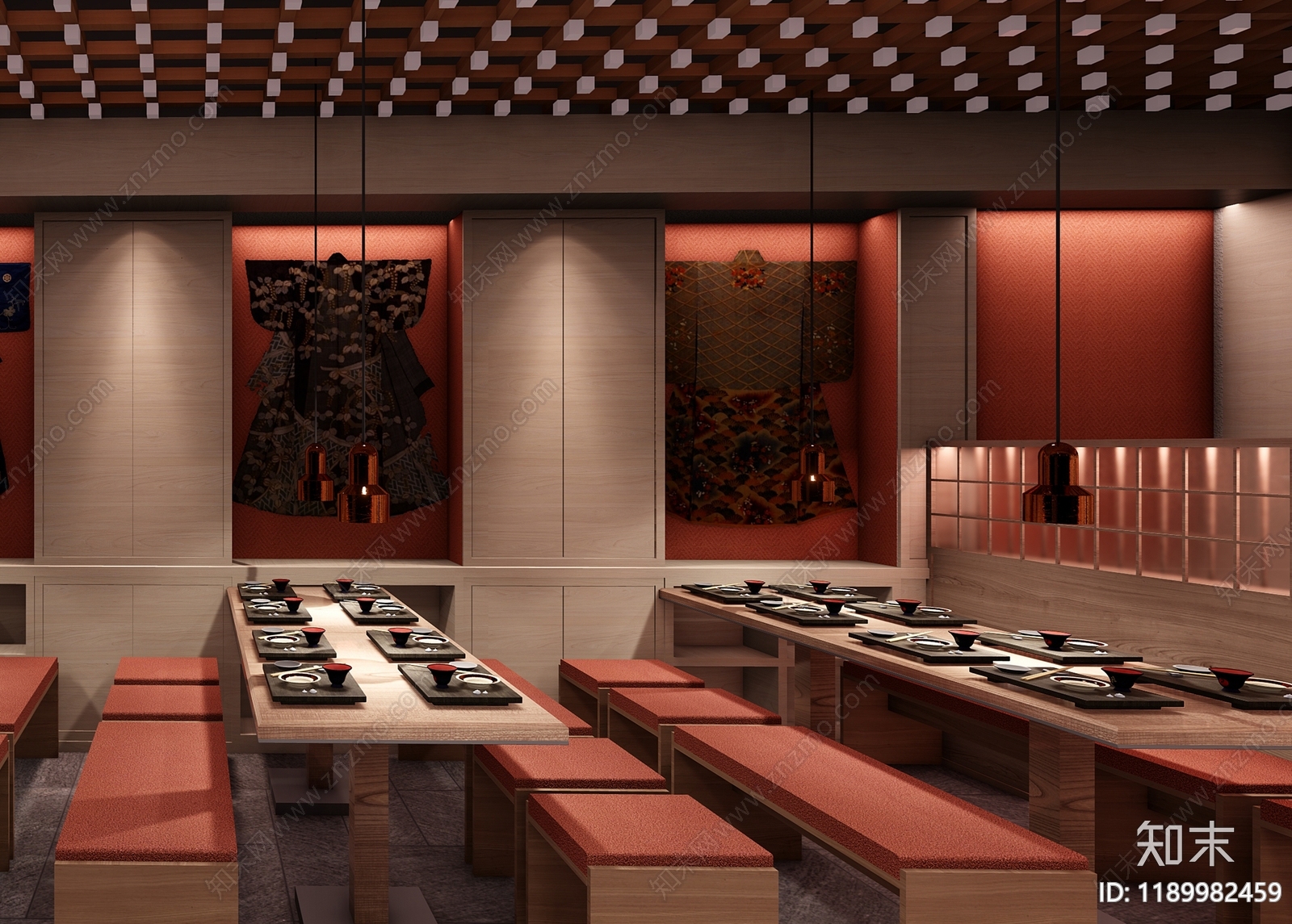 日式其他餐饮空间cad施工图下载【ID:1189982459】