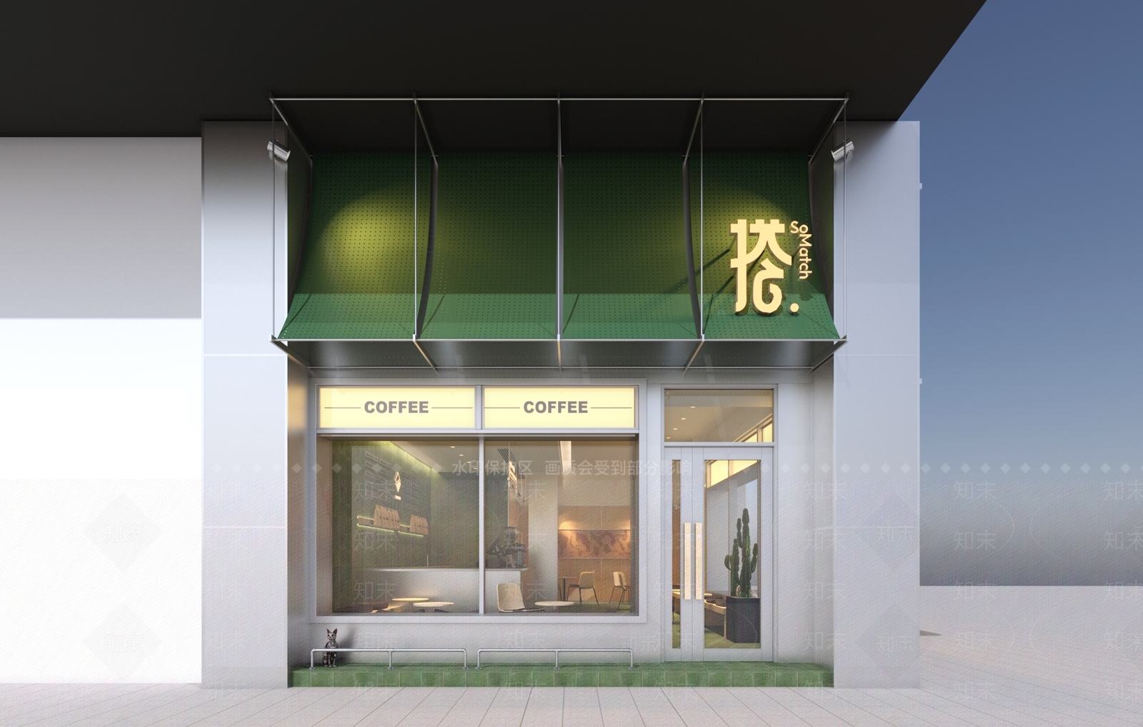 新中式现代咖啡厅3D模型下载【ID:1189983348】