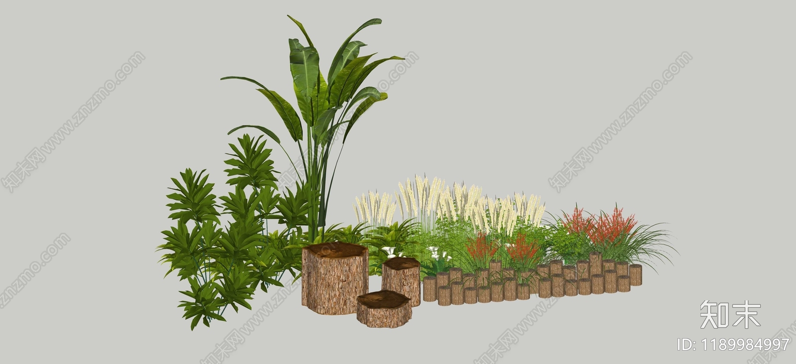 现代新中式综合植物图库cad施工图下载【ID:1189984997】