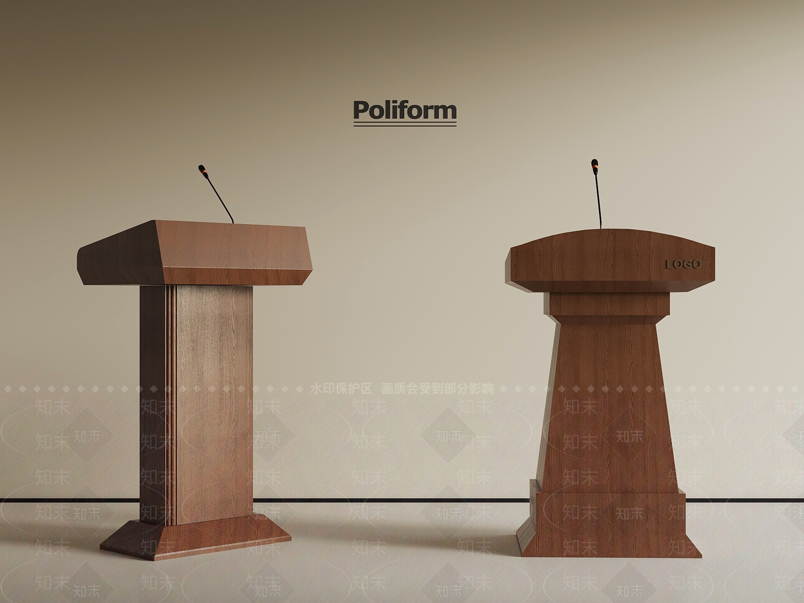 中古讲台3D模型下载【ID:1189986931】
