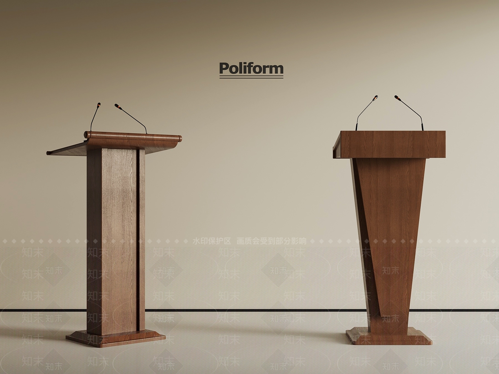 中古讲台3D模型下载【ID:1189987083】