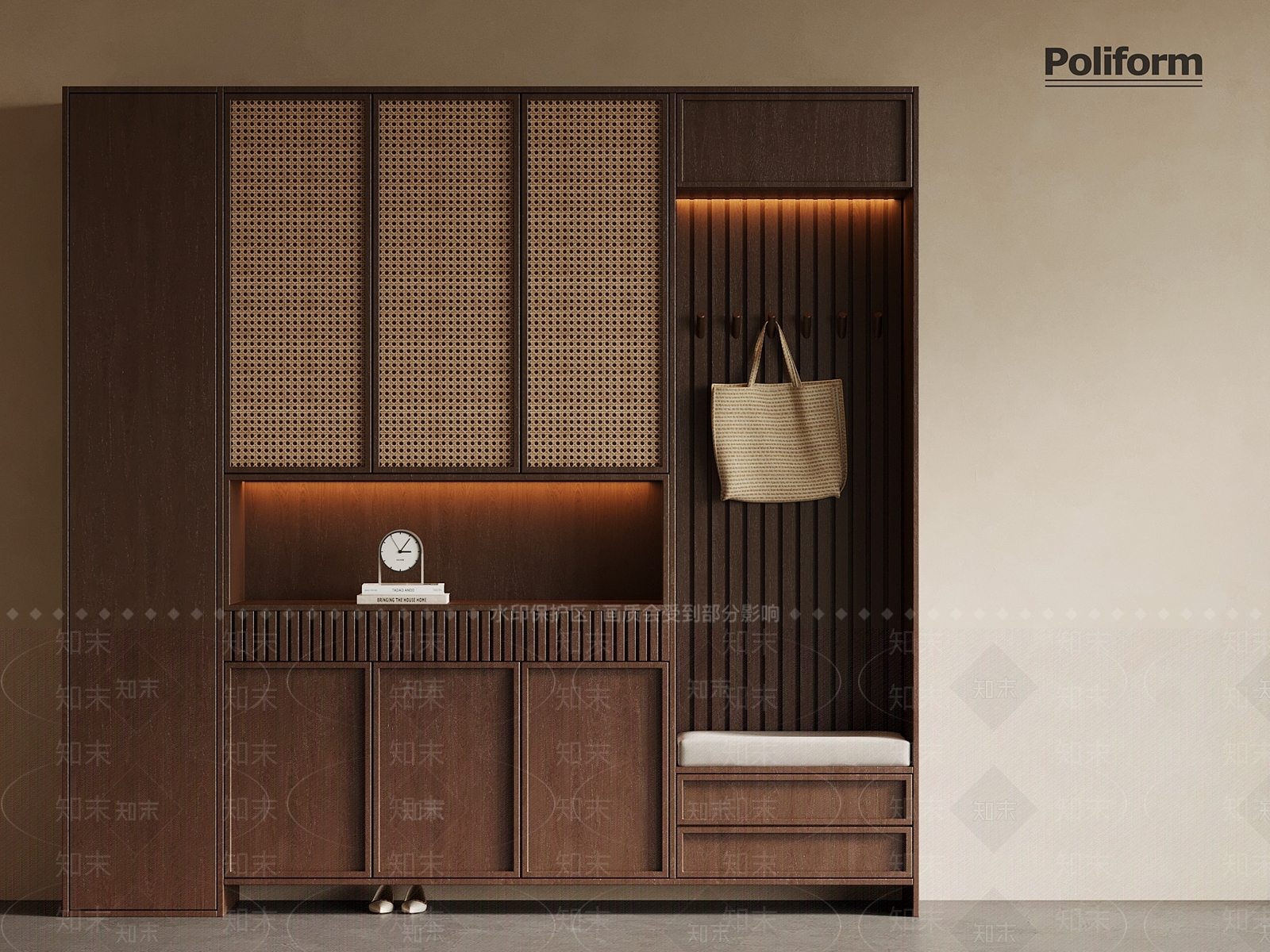 新中式鞋柜3D模型下载【ID:1189987889】