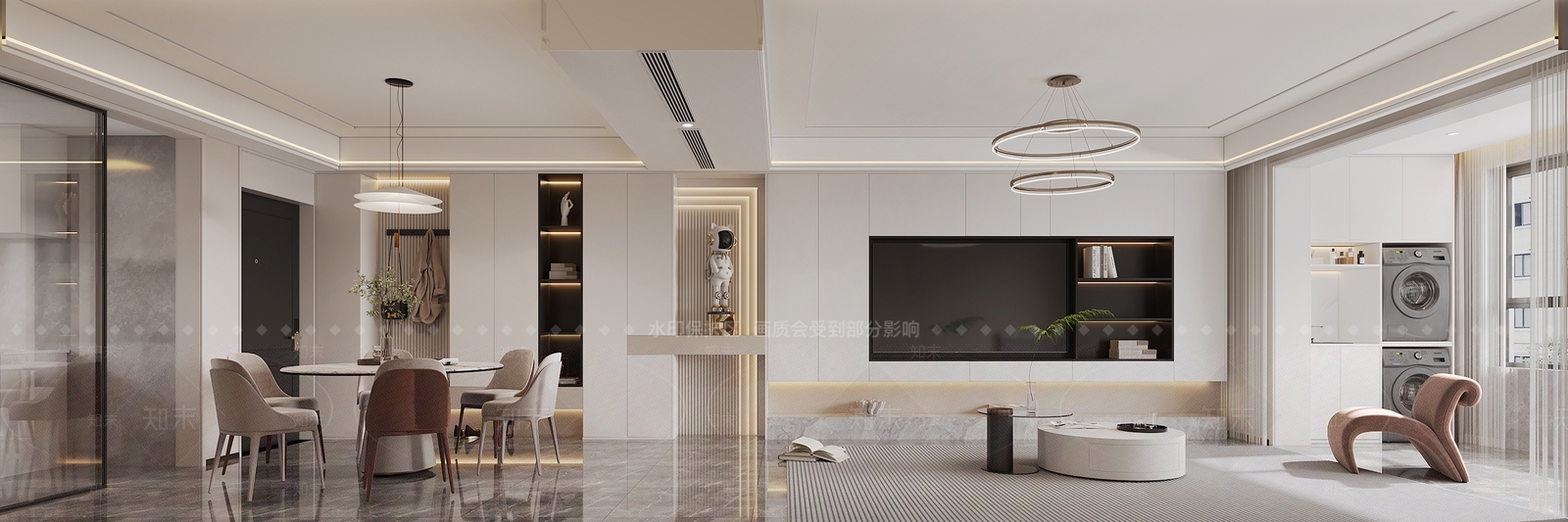 现代家居餐厅3D模型下载【ID:1215079048】