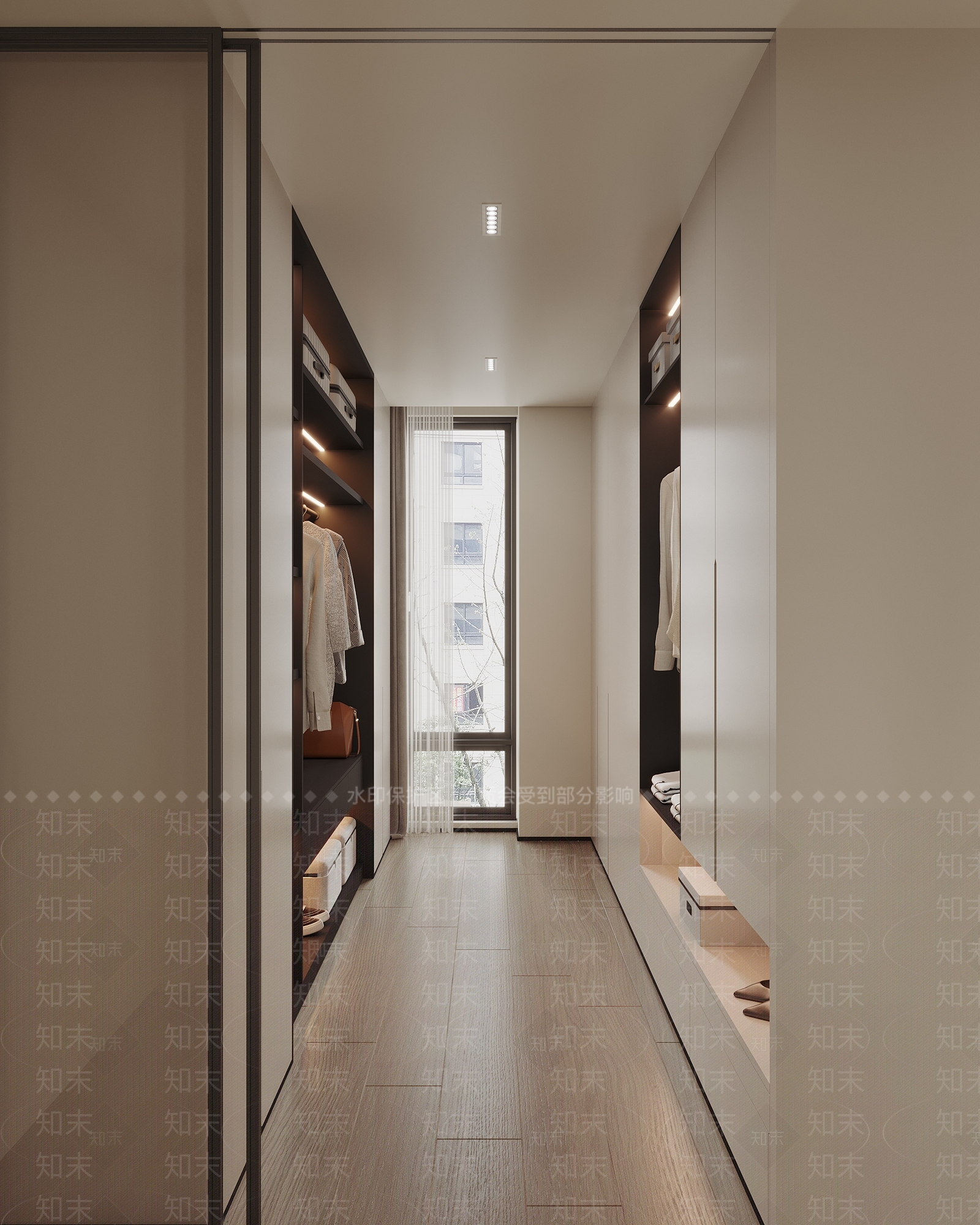 现代衣帽间3D模型下载【ID:1189990744】