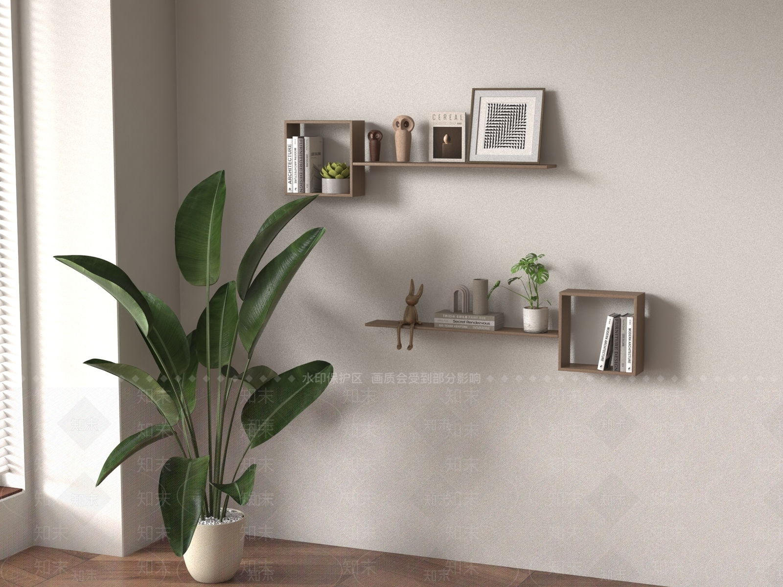 书架3D模型下载【ID:1189993575】