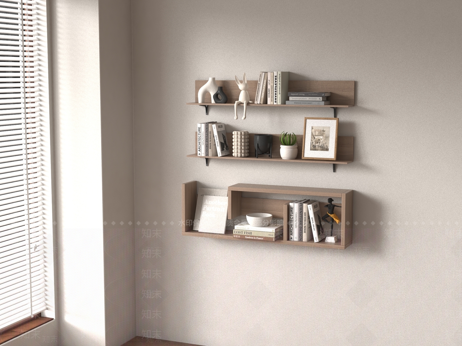 现代置物架3D模型下载【ID:1189994023】