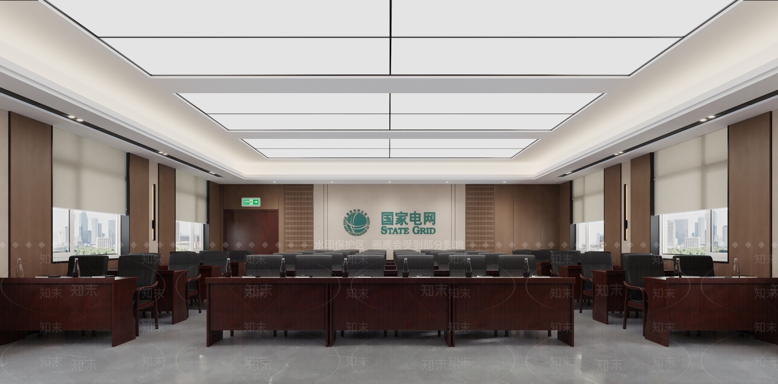 现代会议室3D模型下载【ID:1189996592】