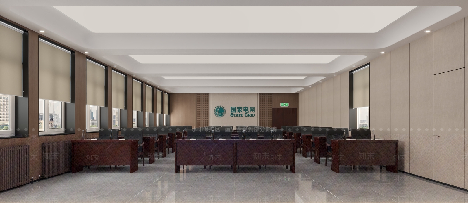 现代会议室3D模型下载【ID:1189996694】