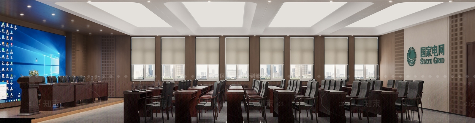 现代会议室3D模型下载【ID:1189996694】