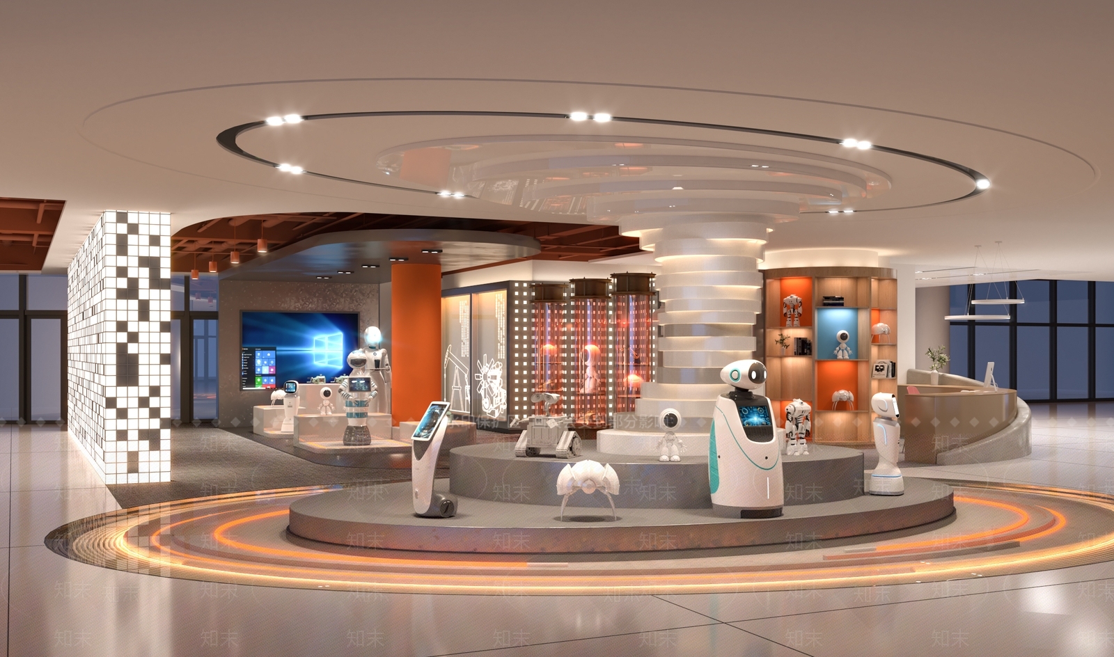 现代科技展厅3D模型下载【ID:1215079124】