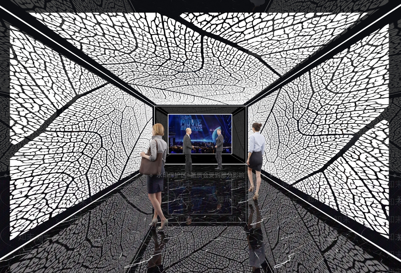 现代走廊3D模型下载【ID:1190003557】