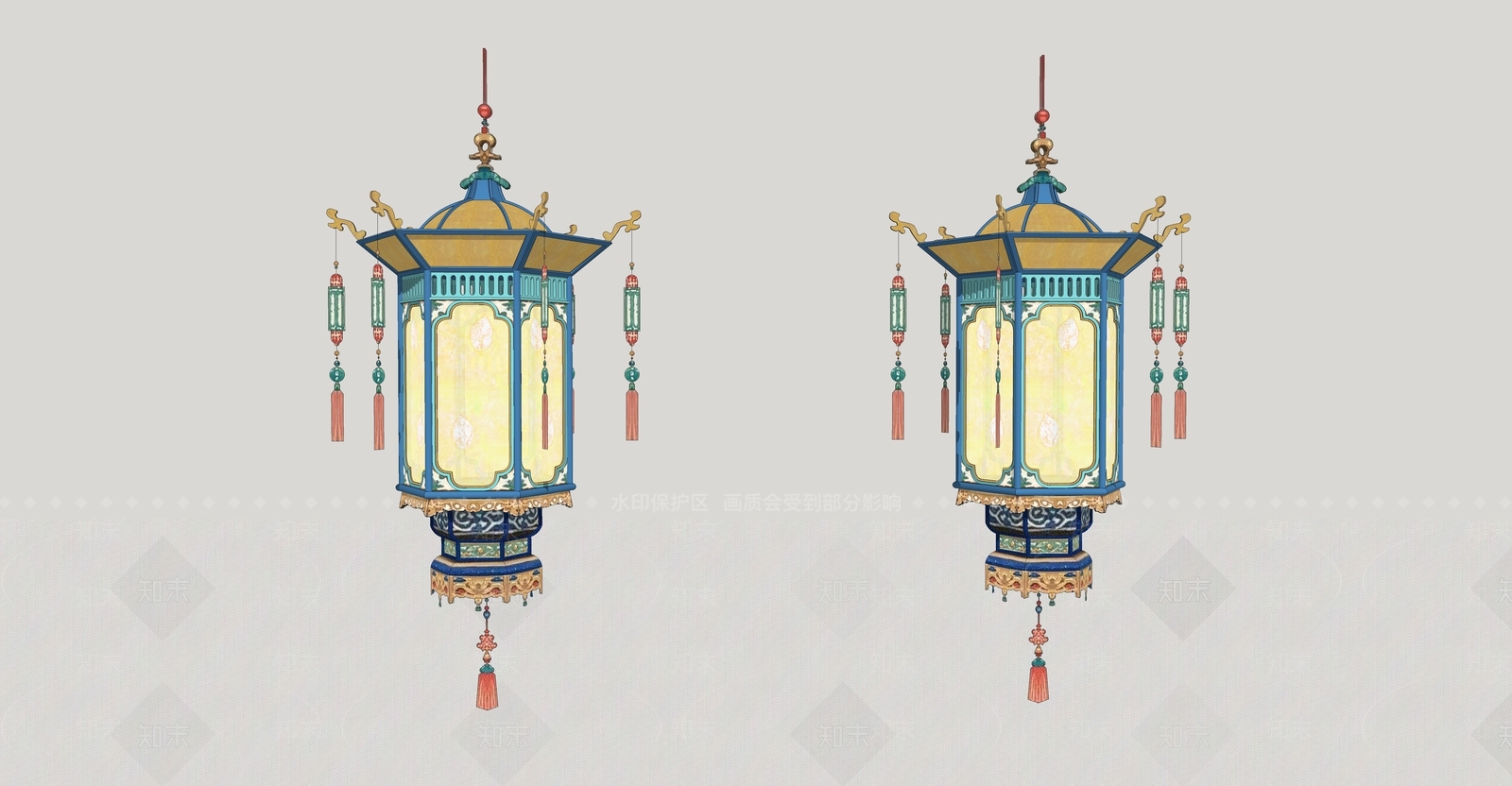 中式美陈SU模型下载【ID:1190003870】