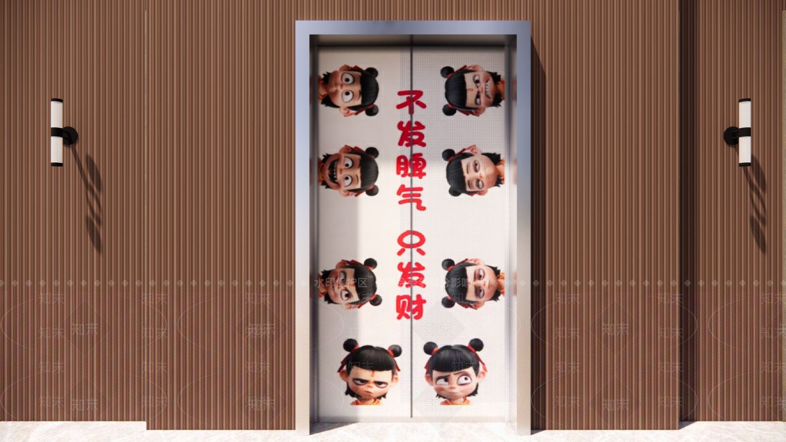 现代电梯SU模型下载【ID:1190004864】