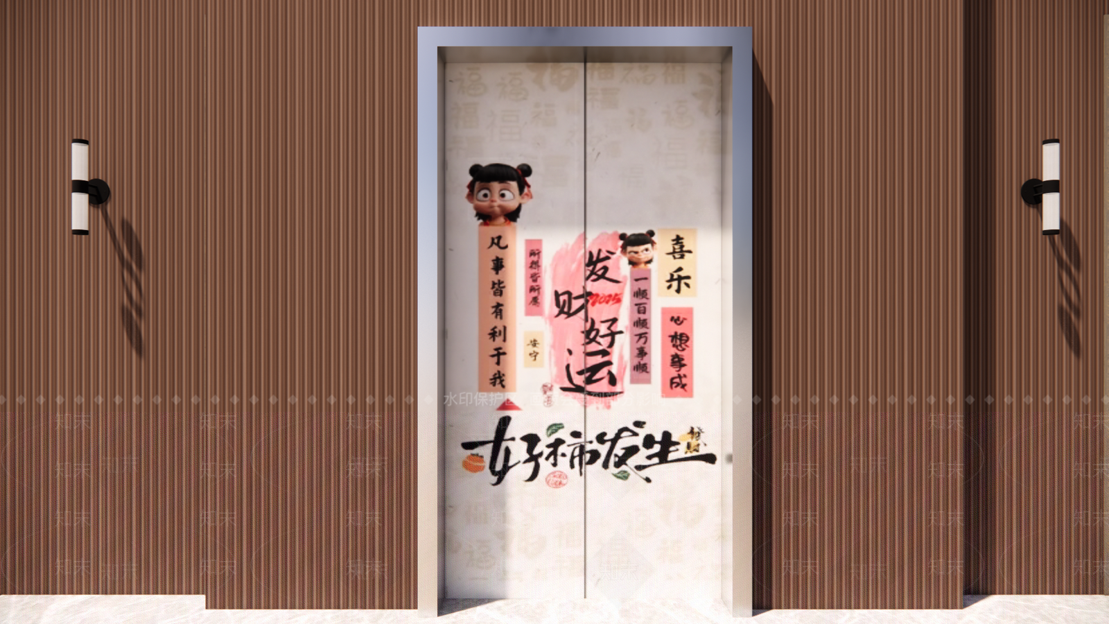 现代电梯SU模型下载【ID:1190005295】