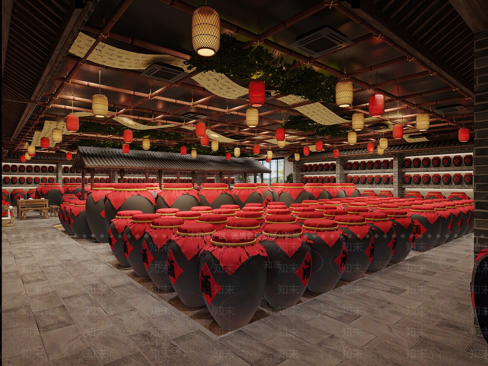 新中式中式其他通用空间3D模型下载【ID:1190005875】