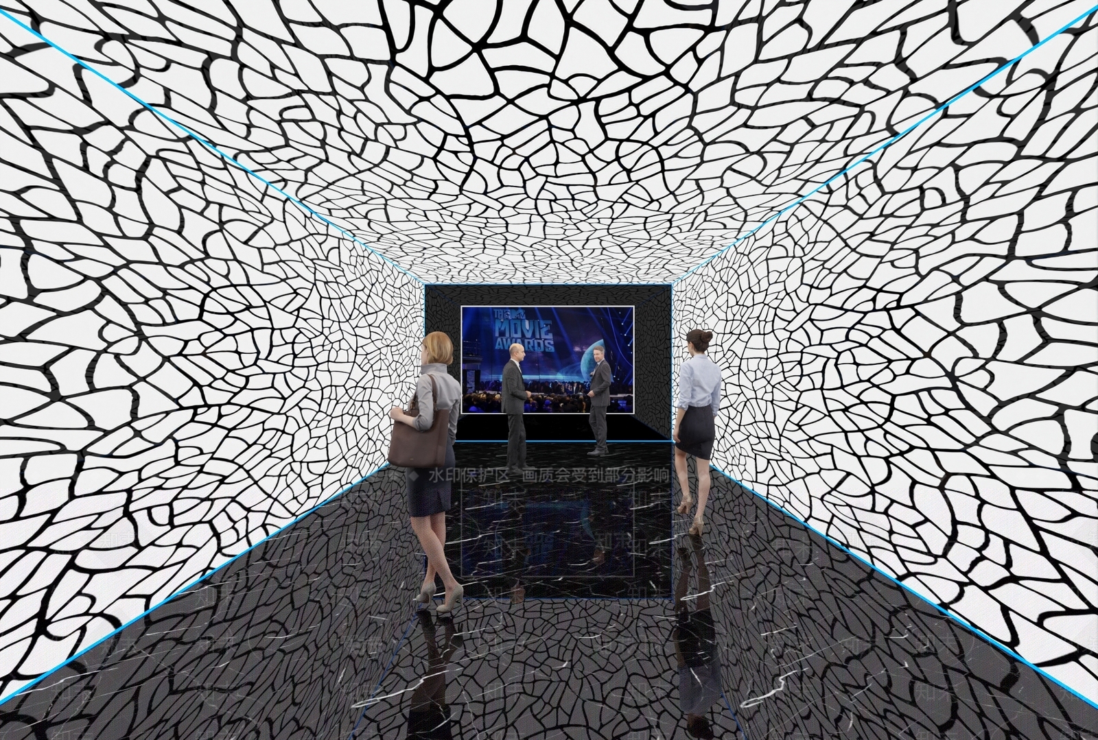现代走廊3D模型下载【ID:1190007254】