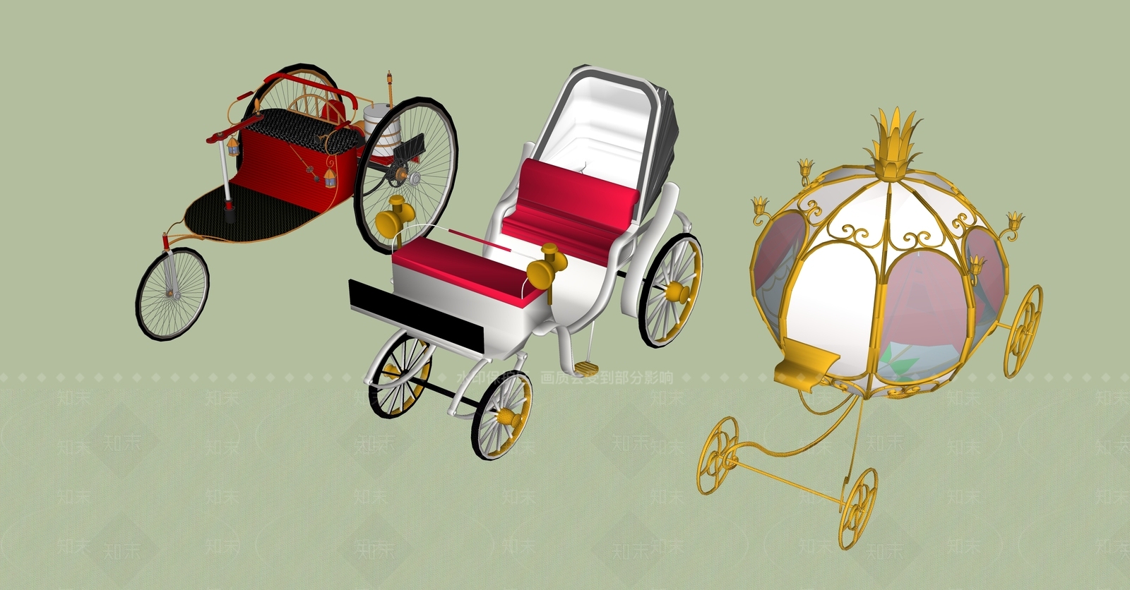 马车SU模型下载【ID:1190008779】
