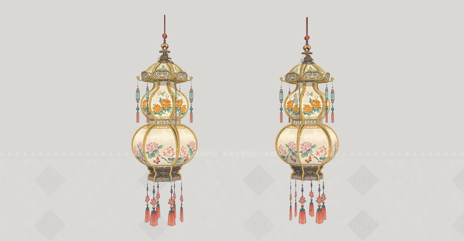 中式美陈SU模型下载【ID:1190009475】