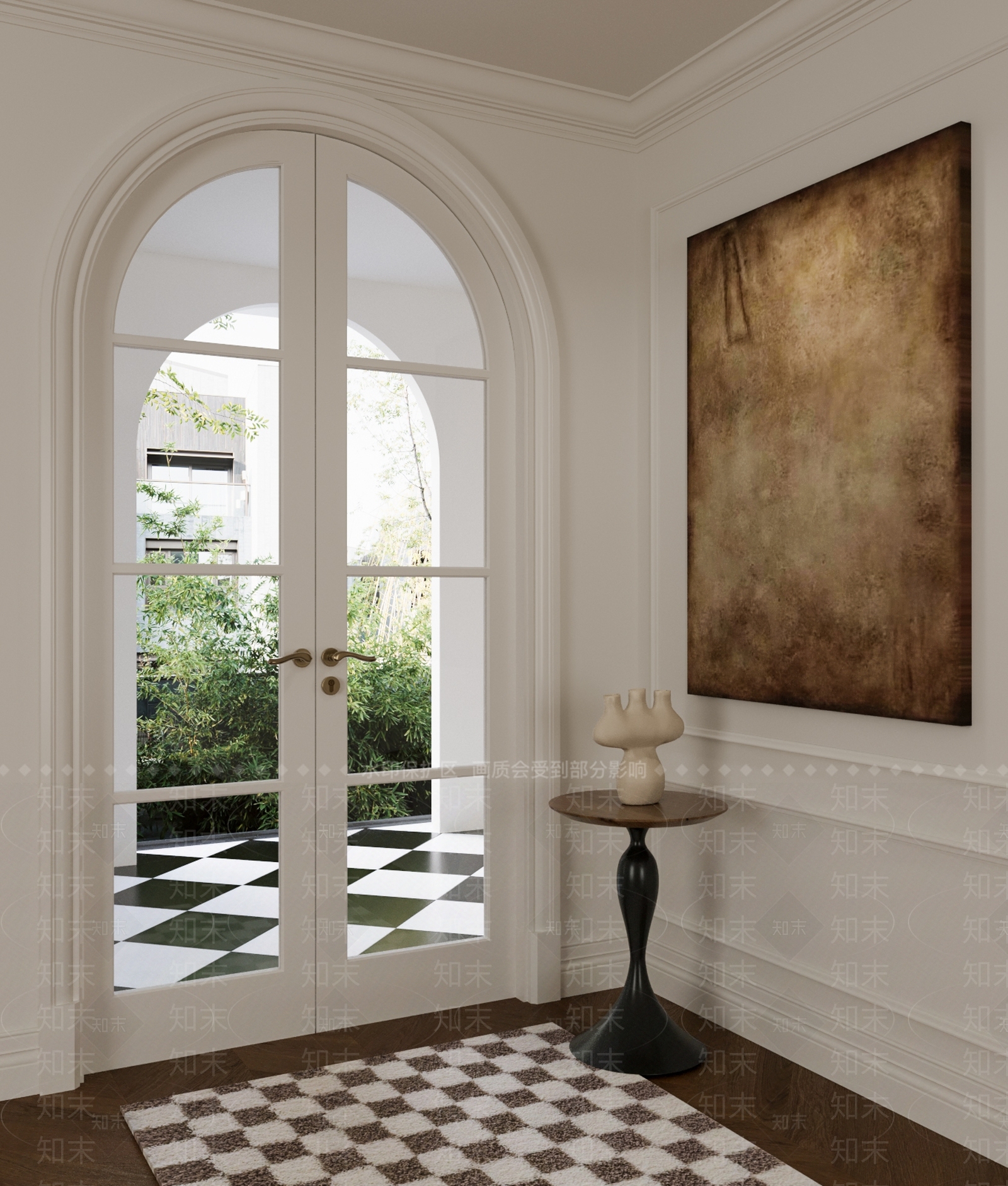 欧式双开门SU模型下载【ID:1190018942】