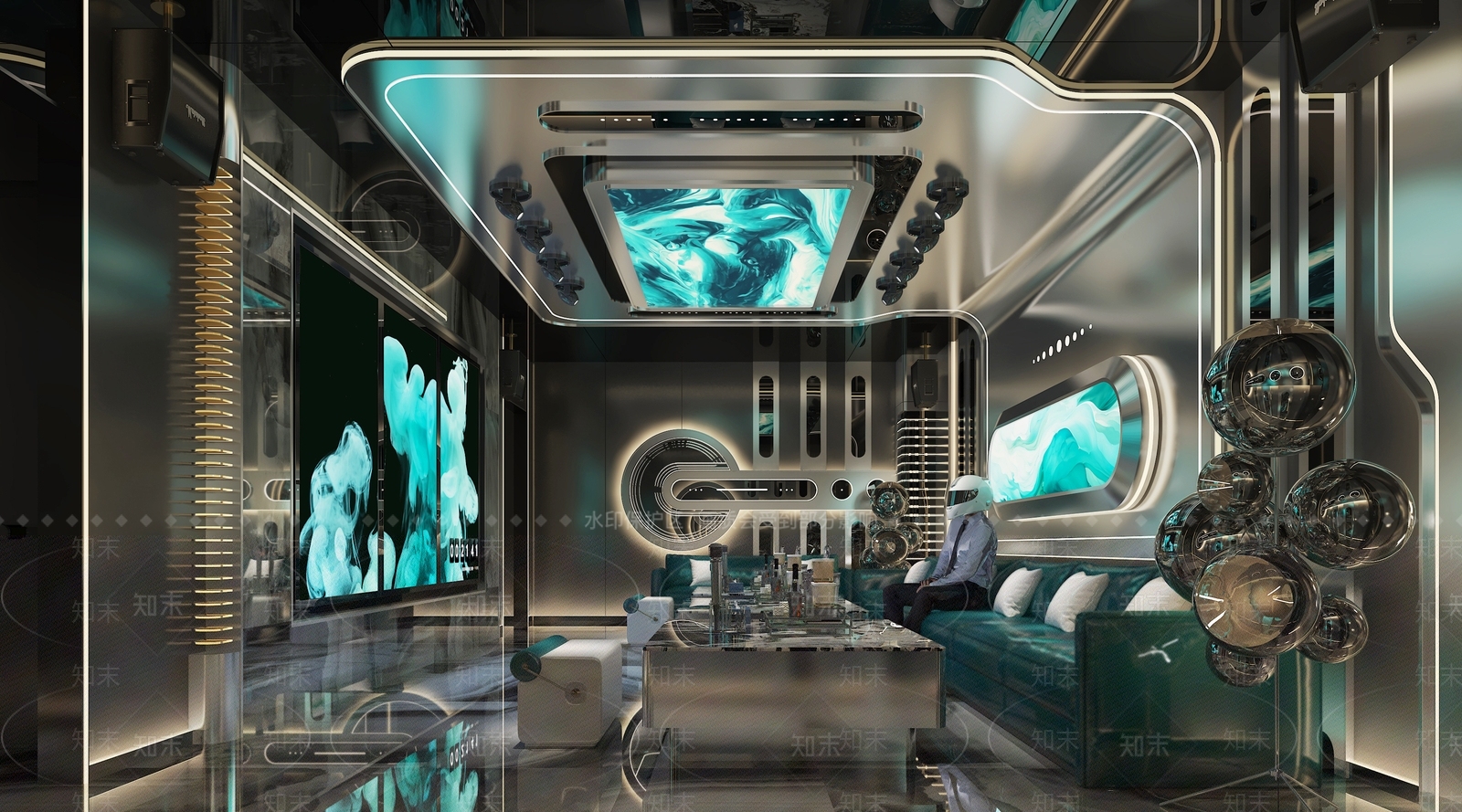 轻奢现代KTV3D模型下载【ID:1190020070】