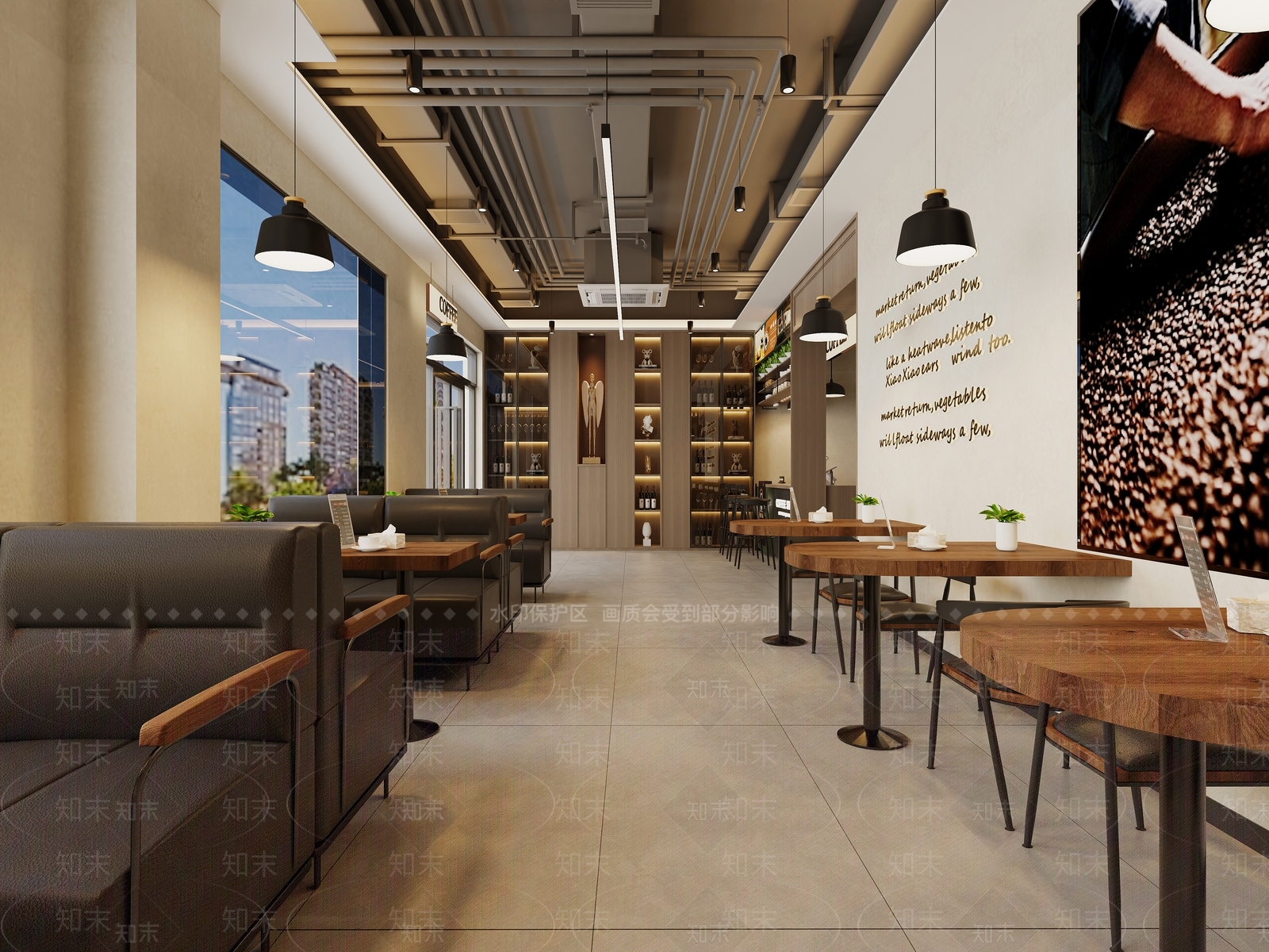 复古工业咖啡厅3D模型下载【ID:1190050245】