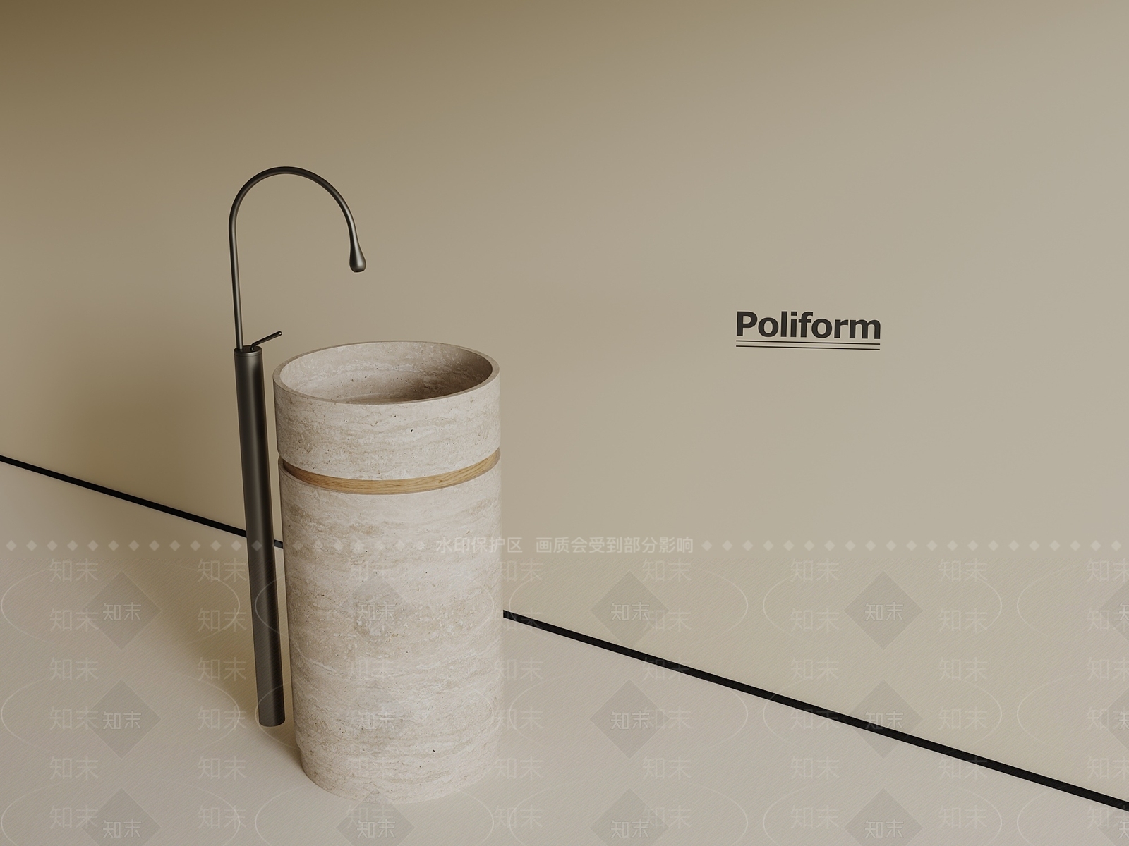 洗手台SU模型下载【ID:1190028973】