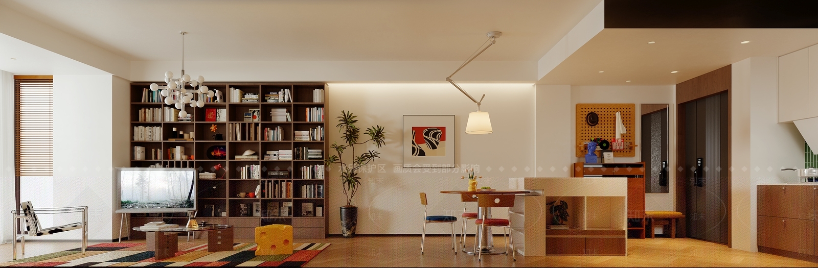 现代家居客厅3D模型下载【ID:1190031270】