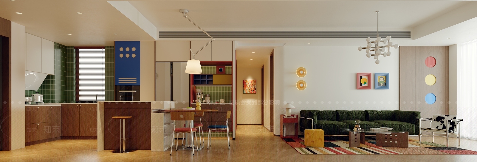 现代家居客厅3D模型下载【ID:1190031270】