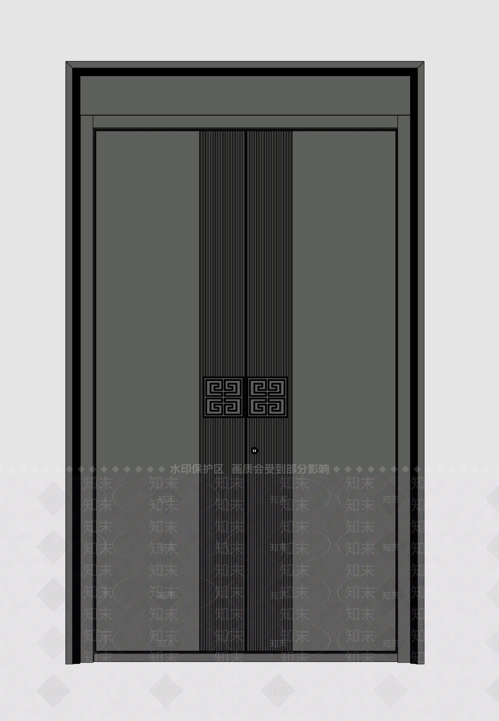 现代双开门SU模型下载【ID:1190030376】