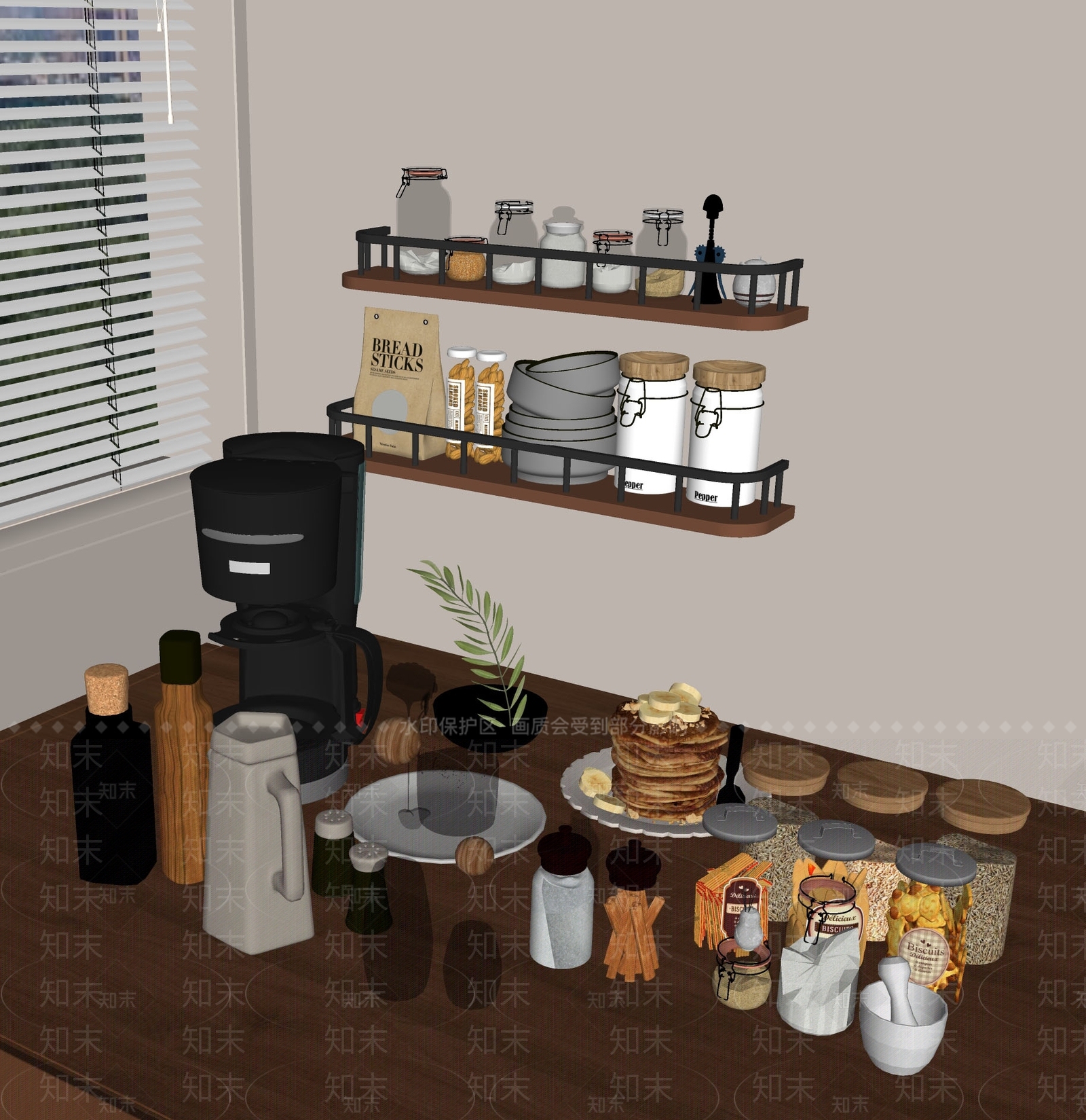 调味品SU模型下载【ID:1190035084】