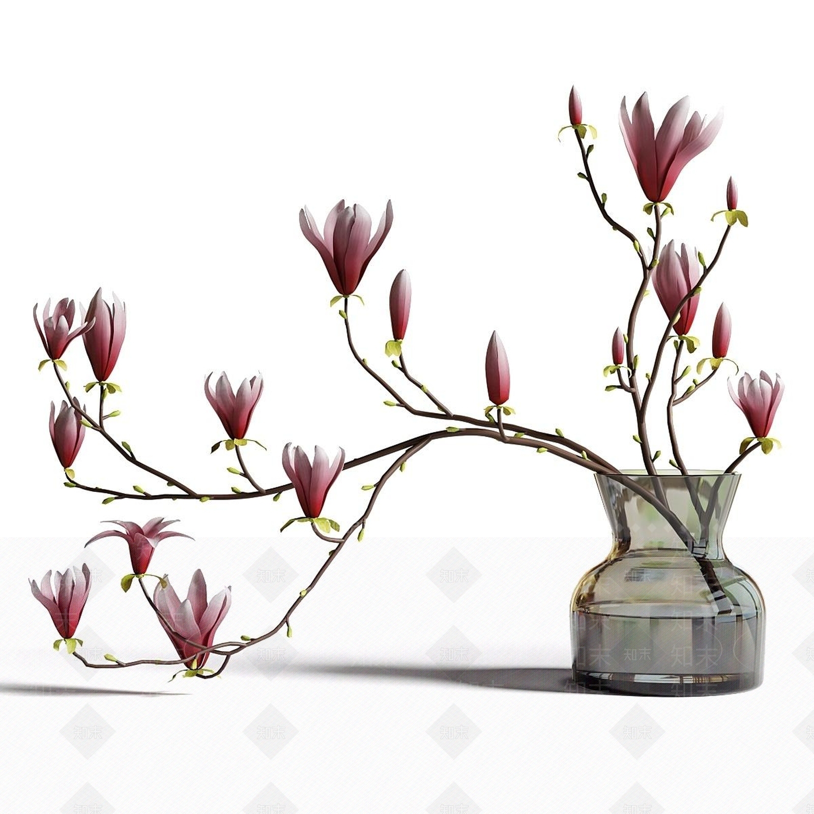 新中式花艺3D模型下载【ID:1190036600】